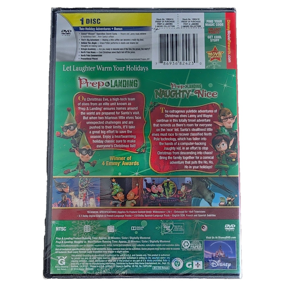 SEALED Prep & Landing / Prep & Landing: Naughty vs. Nice DVD - Picture 2 of 2